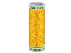 Gutermann Polyesterové nite Gütermann Jeans návin 30 m - žltá tmavá