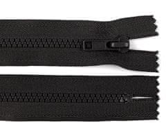 Kostený zips No 5 dĺžka 16 cm - čierna