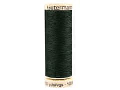 Gutermann Polyesterové nite návin 100 m Gütermann univerzálny - zelenočierna tm