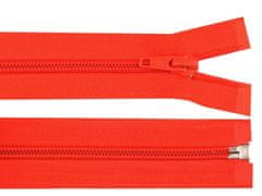 Špirálový zips No 5 dĺžka 40 cm bundový POL - oranžová neón