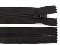 Kostený zips No 5 dĺžka 20 cm - čierna