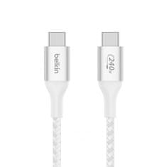 Belkin Boost charge USB-C kábel 240W, 1m, biely