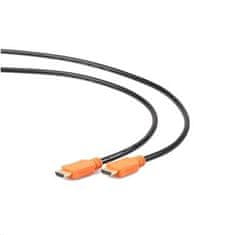 Gembird Kábel HDMI-HDMI 1m, 1.4, M/M tienený, pozlátené kontakty, CCS, ethernet, čierny