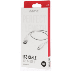 HAMA kábel USB-C 2.0 typ AC 1,5 m, biela