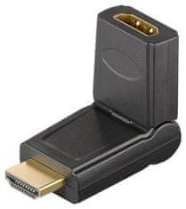 PremiumCord HDMI adaptér 19pin Female - 19pin Malo otočná, pozlátená