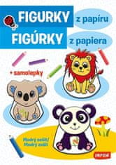 Figúrky z papiera - Modrý zošit