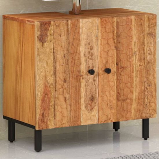 Petromila vidaXL Kúpeľňová umývadlová skrinka 62x33x58 cm masívne akáciové drevo