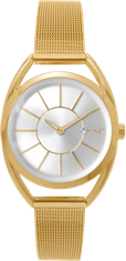 MINET Zlaté dámske hodinky ICON LIGHT GOLD MESH