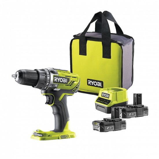 RYOBI Aku vŕtačka kompaktná Ryobi R18DD3-220S, 18V