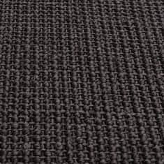 Vidaxl Sisalový koberec na škrabadlo čierny 80x250 cm