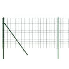 Vidaxl Drôtený plot zelený 0,8x10 m pozinkovaná oceľ