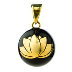 Essentials Tehotenská rolnička Black with gold lotus