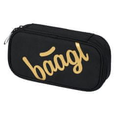BAAGL 5 SET Skate Gold: batoh, peračník, sáčok, dosky, peňaženka