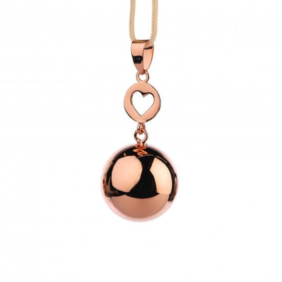 Bola tehotenská rolnička FANTASY Rose gold heart