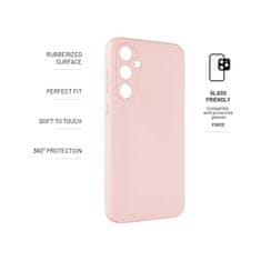 FIXED Zadní pogumovaný kryt Story pro Samsung Galaxy A35 5G FIXST-1262-PK, růžový