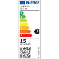 LUMILED Chytrá LED žiarovka E27 A70 15W = 100W 1500lm RGB CCT + Biela WIFI TUYA SMART