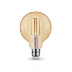 Asalite ASAL0287 LED žiarovka E27 7W filament veľká banka G95 2000K