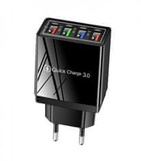 GORDON  G566 Rýchlonabíjačka 4x USB 3.0 Quick Charge čierna