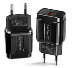 GORDON  G33 Rýchlonabíjačka SMART, 1x USB 3.0 Quick Charge čierna