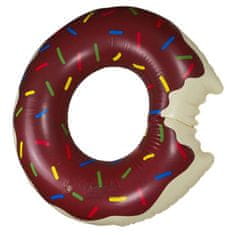 WOWO Hnedý Nafukovací Plavecký Kruh Donut, 110cm, Nosnosť 60-90kg