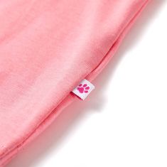 Vidaxl Detské tričko žiarivé fluorescenčné ružové 104