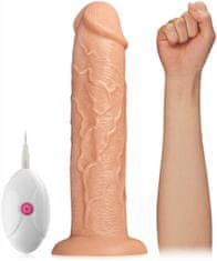 XSARA Obrovský penis 6cm průměr vibrační dildo vibrátor na přísavce na dálkové ovládání - 10 funkcí - 74293771