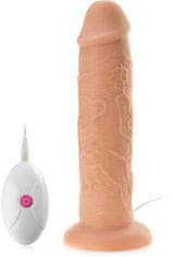 XSARA Obrovský penis 6cm průměr vibrační dildo vibrátor na přísavce na dálkové ovládání - 10 funkcí - 74293771