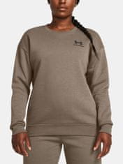 Under Armour Mikina Essential Fleece Crew-BRN M