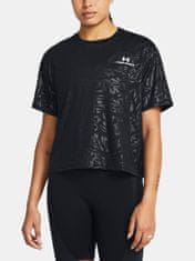 Under Armour Tričko Vanish Energy Emboss Crop SS-BLK XS