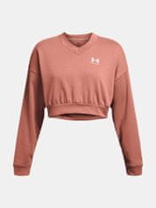 Under Armour Mikina UA Rival Terry OS Crop Crw-PNK XS