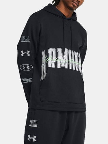 Under Armour Mikina UA Essential Flc Nov Hood-BLK