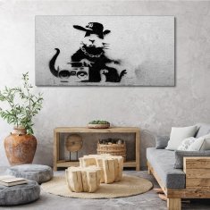 COLORAY.SK Obraz Canvas Kapucňa krysa banksy 140x70 cm