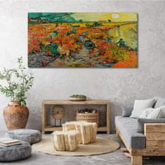 COLORAY.SK Obraz canvas Červená vinice van Gogh 140x70 cm