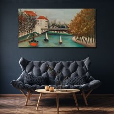 COLORAY.SK Obraz Canvas Mestské lode stromy 140x70 cm