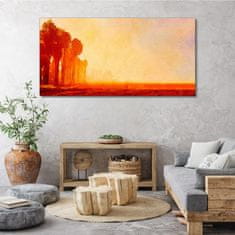 COLORAY.SK Obraz Canvas Abstrakcie oranžového lesa 140x70 cm