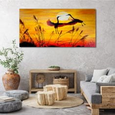 COLORAY.SK Obraz canvas Zvieratá vtáčí západ slnka 140x70 cm