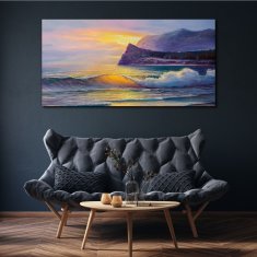 COLORAY.SK Obraz canvas pobrežná slnko 140x70 cm