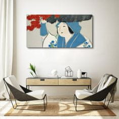 COLORAY.SK Obraz Canvas Ženy Kimono listy 120x60 cm