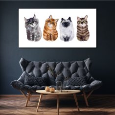 COLORAY.SK Obraz Canvas Maľovanie zvierat mačky 140x70 cm