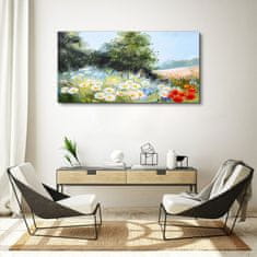 COLORAY.SK Obraz canvas Kvety strom voľne žijúcich živočíchov 120x60 cm