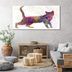 COLORAY.SK Obraz na plátne Abstraktné zvieracie mačka 140x70 cm