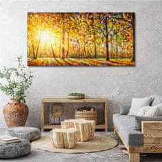 COLORAY.SK Obraz na plátne Jesenné lesná voľne žijúcich živočíchov 140x70 cm