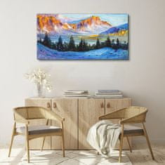 COLORAY.SK Obraz canvas Zimné sneh stromy hory 120x60 cm