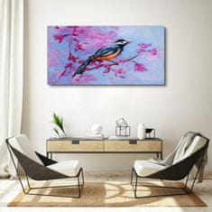 COLORAY.SK Obraz canvas vetva kvety zvieracie vták 120x60 cm