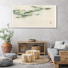 COLORAY.SK Obraz Canvas Vodné listy hmyzu 140x70 cm