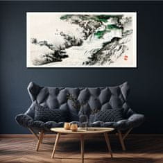 COLORAY.SK Obraz Canvas Vodopád strom vlny 140x70 cm