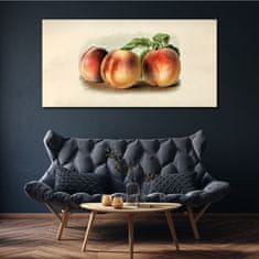 COLORAY.SK Obraz na plátne Broskyňové ovocné listy 140x70 cm