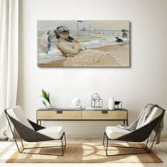 COLORAY.SK Obraz na plátne Camille Beach Trouville mince 120x60 cm