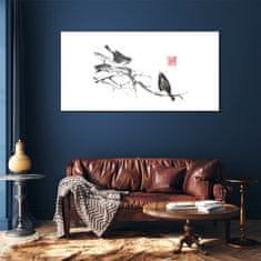 COLORAY.SK Skleneny obraz Pobočky zvierat vtákov 120x60 cm