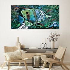 COLORAY.SK Skleneny obraz Abstrakcie zvierat ryby 120x60 cm